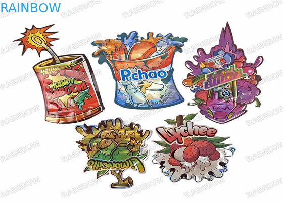 3.5g Edible Impresión digital Embalaje de alimentos Bolsa de pie Bolsas de plástico resistentes a los olores