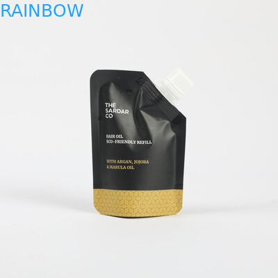 Bolsas de recarga de plástico personalizadas Cosméticos Stand Up Spout Pouch Embalaje de crema facial