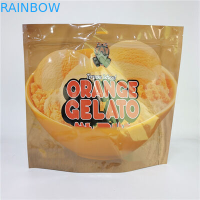 Bolso de impresión digital 3.5G 1LB Soft Touch Bolso holográfico de alta barrera de olor a prueba de niños