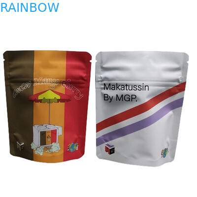 Bolso de impresión digital 3.5G 1LB Soft Touch Bolso holográfico de alta barrera de olor a prueba de niños