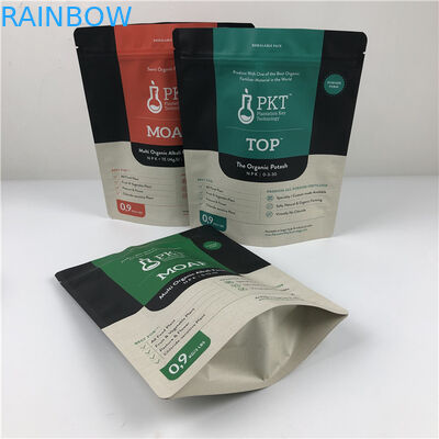 Bolsas de embalaje de flores secas con mango de bolsas de papel de holograma a prueba de olor