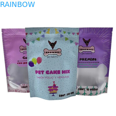 Bolsa de alimentos para alimentos para mascotas con cremallera Bolsas de embalaje de alimentos con cremallera