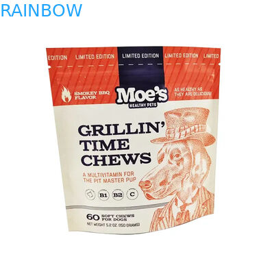 Saco de comida para animales con muesca de lágrimas para perros