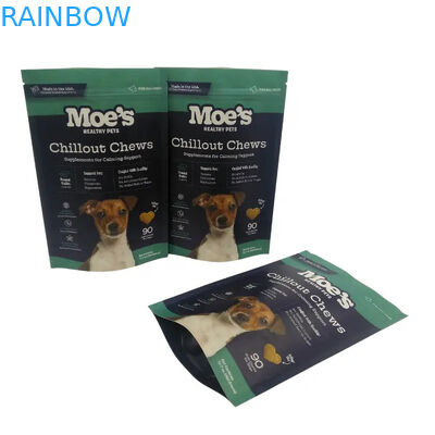 Saco de comida para animales con muesca de lágrimas para perros