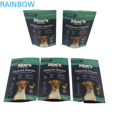 Saco de comida para animales con muesca de lágrimas para perros