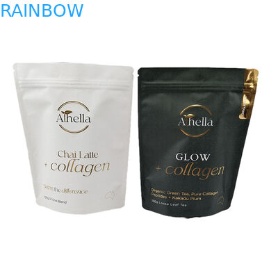 Bolsa de papel Kraft a prueba de humedad personalizada con estampado en caliente Bolsas a prueba de olor ecológicas con logotipo