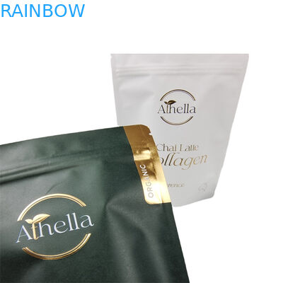 Bolsa de papel Kraft biodegradable para comestibles Bolsa de té de café gomoso Bocadillos Bolsas de embalaje de alimentos