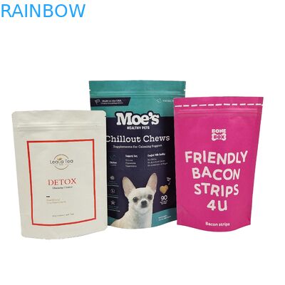 Bolsas de alta calidad 100% biodegradables de papel Kraft, bolsas de pie, bolsas de peluche, bolsas con cerradura.