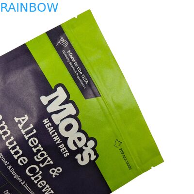 Bolsas biodegradables de aluminio de calibre alimenticio de calificación alimenticia de grano de café de té de nuez de merienda