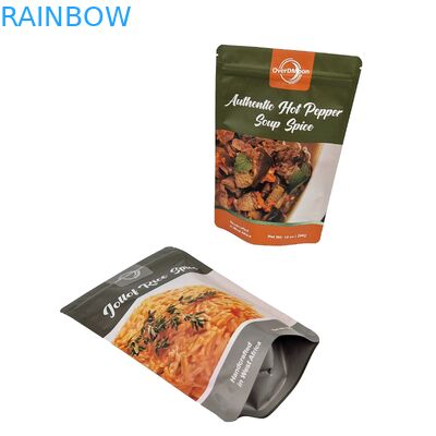 Logotipo personalizado Impreso Bolsas de plástico reciclables Envases de alimentos para bocadillos con nueces Bolsa de cremallera