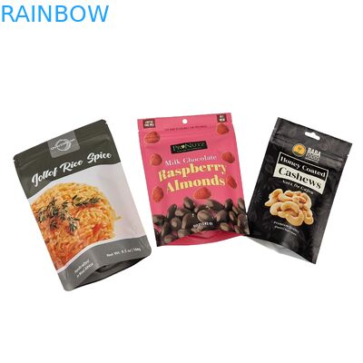 250g 500g Cashew Nut Doypack de aluminio con cerradura de plástico Embalaje con cerradura de bolso para bocadillos