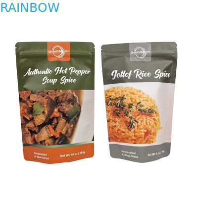 Bolsas Ziplock Mylar con ventana transparente para nuez de anacardos Bolsa de cerradura de plástico de cerradura de plástico