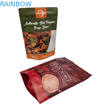 Matt Logotipo personalizado Impreso Bolso de aluminio de papel de aluminio de chocolate embalaje de alimentos bolso de cremallera