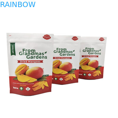 Bolsa de papel Kraft personalizada para mango seco de frutas recicladas bolsas de Mylar reabribles