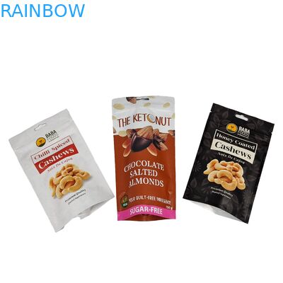 Bolsa de cerradura de grado alimenticio de nuez de caju Bolsa de cerradura de plástico de papel de aluminio de pie Bolsa de cerradura de Mylar