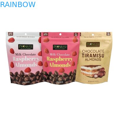 Precio de fábrica Bolsa de plástico personalizada de pie Alimentos Nueces de anacardo Bolsa de embalaje Bolsa de cremallera Embalaje