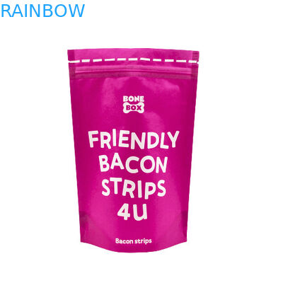 Bolsas de papel Kraft de grado alimenticio, biodegradables, con cierre por cerradura y embalaje vertical