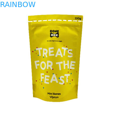 Bolsas de papel Kraft de grado alimenticio, biodegradables, con cierre por cerradura y embalaje vertical