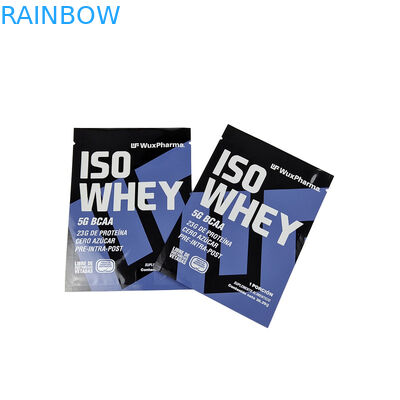 Embalaje de bolsas de papel de aluminio de sello de tres lados Guarde sus paquetes de muestras de energía de suplemento de 10 g