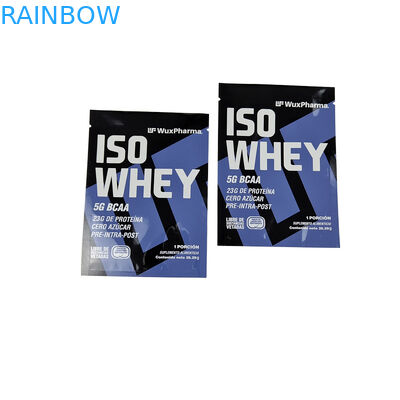 Embalaje de bolsas de papel de aluminio de sello de tres lados Guarde sus paquetes de muestras de energía de suplemento de 10 g