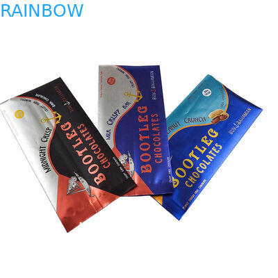 Impreso a medida Sellado térmico trasero Bolsa de papel lateral de sello trasero Bolsa de almohada holográfica fácil de rasgar