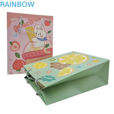 Venta al por mayor de bolsas de papel de regalo de lujo con logotipo impreso a medida Venta al por menor de bolsas de papel de compras