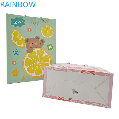 Venta al por mayor de bolsas de papel de regalo de lujo con logotipo impreso a medida Venta al por menor de bolsas de papel de compras