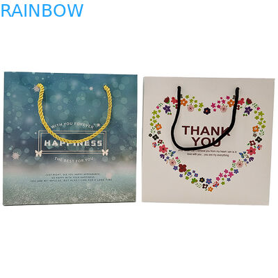 Bolsas de papel de compras personalizadas Logotipo impreso reciclable biodegradable marrón de embalaje plano Bolsa de papel Kraft con torcido Ha