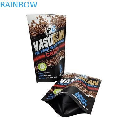 Impresión personalizada MOQ pequeño Envases de muestras de café de pie Envases de papel de aluminio a prueba de olor