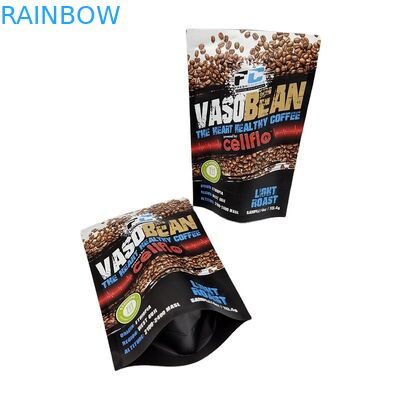 Impresión personalizada MOQ pequeño Envases de muestras de café de pie Envases de papel de aluminio a prueba de olor