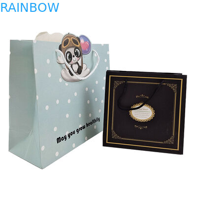 Correa de papel Correa Kraft Bolsa de papel Mano Bolsa de cuerda Acepta personalización Color Embalaje de papel retorcido