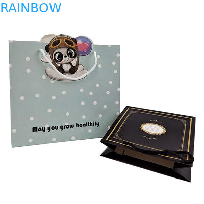 Correa de papel Correa Kraft Bolsa de papel Mano Bolsa de cuerda Acepta personalización Color Embalaje de papel retorcido