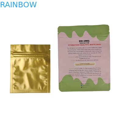 Finish Brillante Ventana delantera Bolso Mylar para Caramelo Flor Bolso de cierre de cerradura A prueba de olor Bolso de pie