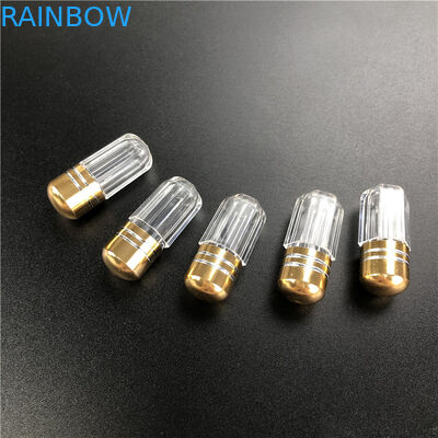 Contenedor de medicina plástica de estilo octógono con boquilla de metal para píldoras de mejora masculina.