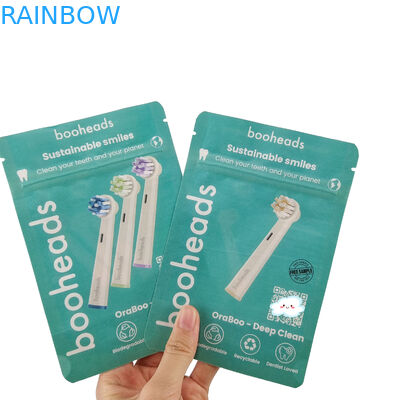 Bolsa biodegradable para loción corporal baño sal ducha gel bolsas de embalaje de alimentos cerradura por cerradura de cremallera bolsillo de pie