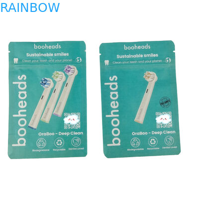 Bolsa biodegradable para loción corporal baño sal ducha gel bolsas de embalaje de alimentos cerradura por cerradura de cremallera bolsillo de pie