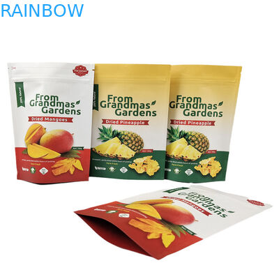 Logotipo personalizado Bolsas de papel Kraft Stand Up Bag de grado alimenticio biodegradables a prueba de olor con logotipo