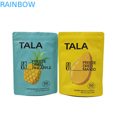 Impresión personalizada de plástico Stand Up Snack Mango Piña Frutas secas Bolsas de Mylar vuelva a cerrarse