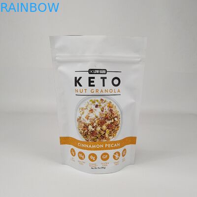 Bolsa de cerradura con cremallera de aluminio laminada a medida Bolsa de embalaje roja con cremallera a prueba de olor para café