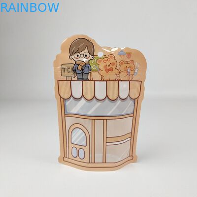 Envase de alimentos de grado alimentario volvemos a cerrar con papel de aluminio de plástico, cremallera en polvo, embalaje de alimentos, embalaje de especias impreso a medida