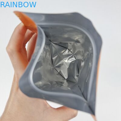 Venta al por mayor Logotipo personalizado Bolsas de pie Embalaje de alimentos a prueba de olor Bolsas de plástico con cerradura con ventana