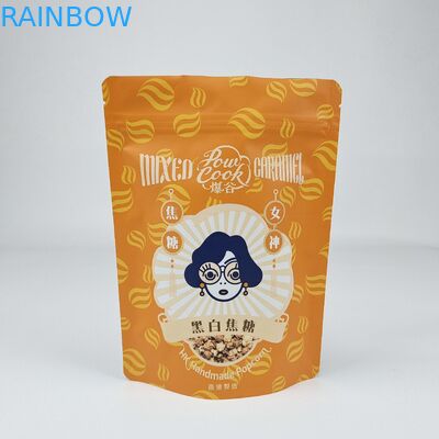 Bolsa de cerradura con cremallera de aluminio laminada de alta calidad Bolsa para levantarse Bolsa de folia blanca Bolsa de café con cremallera