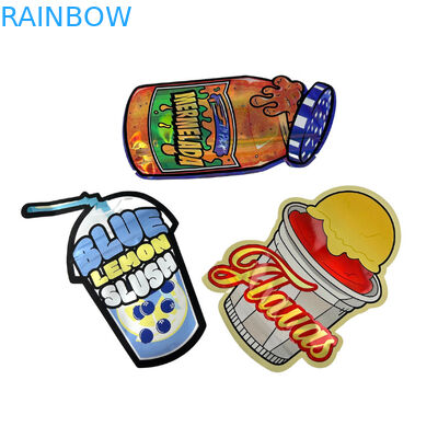 Reciclado especial en forma personalizada 7 14 28g gomas de aluminio a prueba de niños caramelo bolsa Mylar