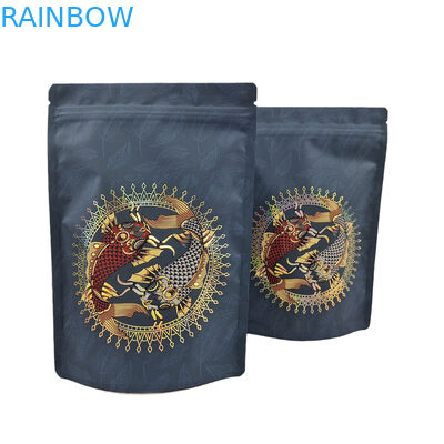 Bajo MOQ Custom Stand Up Zipper Bolsa de café de papel de aluminio Bolsa de Mylar resealable para proteínas