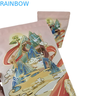 Bolsas a prueba de olor reutilizables impresas a medida con logotipo Impresión digital Bolsa Mylar de papel de aluminio de tacto suave