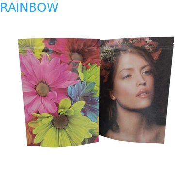 Bolsas de embalaje de alimentos de plástico con cerradura con cremallera de aluminio