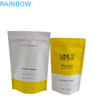 Bolsa de embalaje reabrible con cerradura de cremallera de plástico de baño de sal, exfoliante para el cuerpo, bolso de pie con cremallera