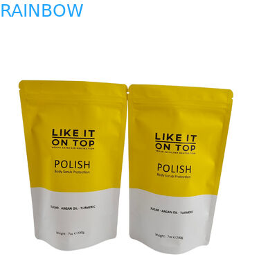 Bolsa de embalaje reabrible con cerradura de cremallera de plástico de baño de sal, exfoliante para el cuerpo, bolso de pie con cremallera