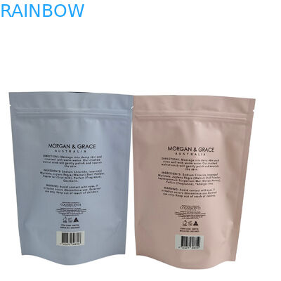 Cerradura con cremallera reciclable Bolsa de aluminio para el cuerpo Desinfección del cuerpo Disfrute del spa Baño de baño remojo Sal de mar Embalaje de plástico biodegradable