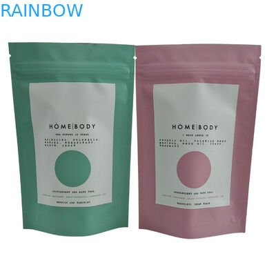 Embalaje personalizado Bolsa de pie Bolsa de cremallera de Mylar Bolsa de papel de aluminio Bolsa de papel de aluminio para la limpieza del baño Embalaje de sal